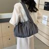 Niche Design Simple Canvas Shoulder Bag Women's 2026 Spring and Summer New Large-capacity Casual Commuter Armpit Bag