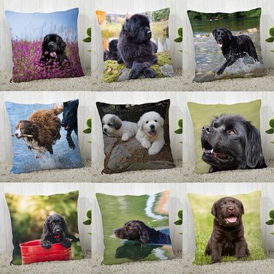 Dog Pattern Pillowcase Home Decoration Bedroom Room Living Room Sofa Cushion Cover Kids Game Pillowcase