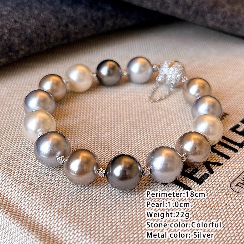 

High end Color Bead Pearl Magnetic Buckle Bracelet 2026 New Jewelry For Women Luxury Accessories Wedding Party Unusual Bracelets