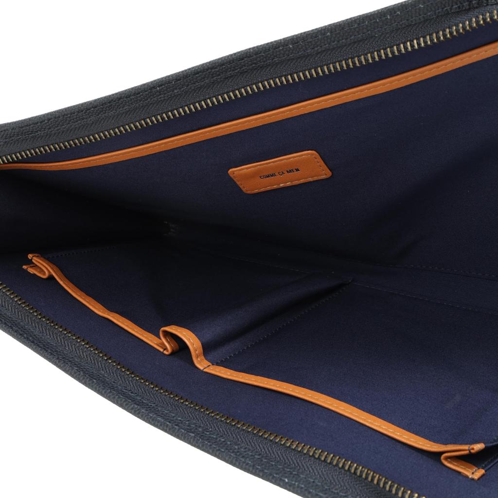 Commes Herren SecondClutch Tasche, Vögel, Marineblau