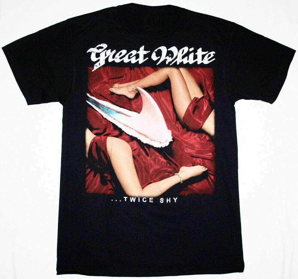 Great White Twice Shy Vintage Shirt Unisex Classic Black Size S-5XL