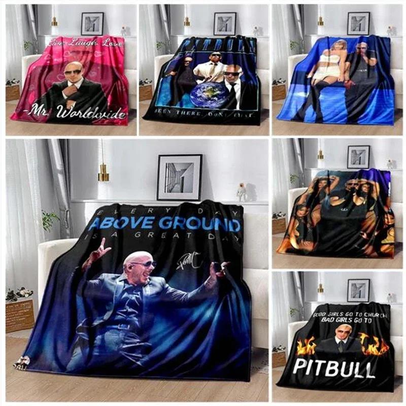 Decke Herr 305 Pitbull MR Worldwide Hippie Poster Gedrucktes Flanellkorn Handtuch Weicher Plüsch Sofa Bett Flauschige Decke