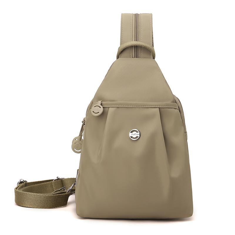 Schoolbag Small Backpack Women's 1011 New Women's Daily Commuting Dual-purpose Crossbody Breast Bag Small Multi-layer Multi-pocket Backpack