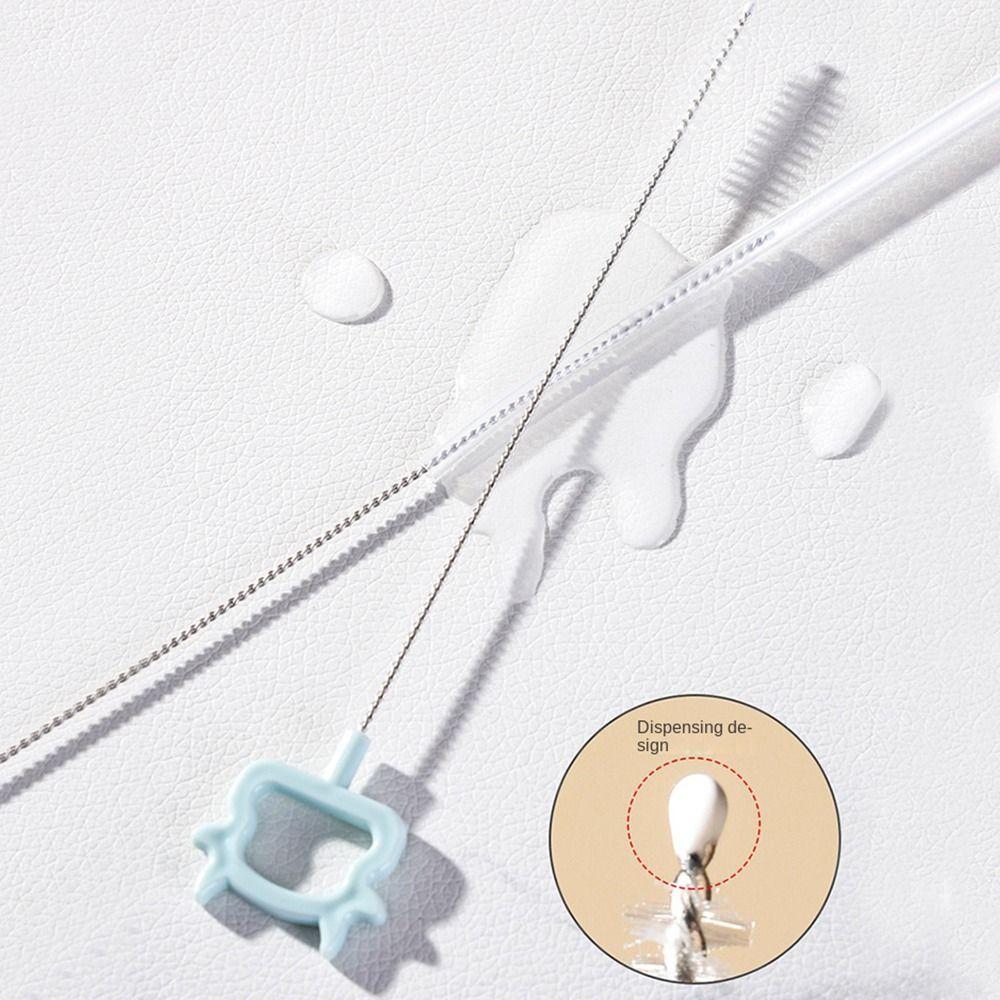 3Pcs/set Long Handle Baby Bottle Brush Silicone Drying Rack Durable Cleaning Brush Baby Bottle