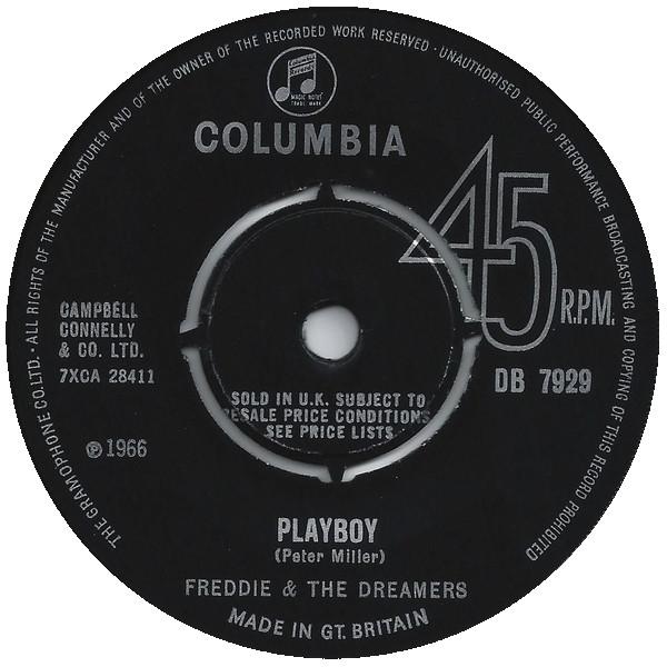 

7inch Record FREDDIE & THE DREAMERS - Playboy DB7929 Columbia 1966 UK Pop Used