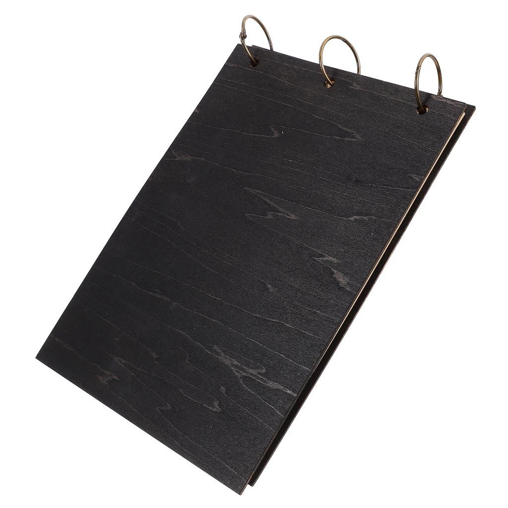 Timeless Vintage Scrapbook Style Wedding Guest Book in Rustic Wood Finish Ideal for Guest Sign in At Wedding Reception Or Party