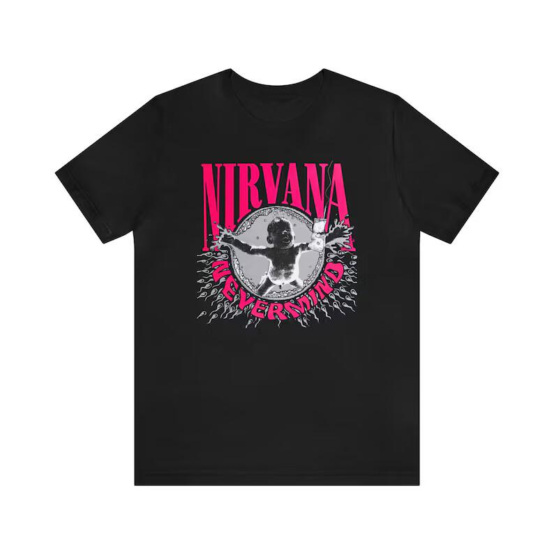 Nirvana Shirt Nirvana T-shirt Nirvana Tee Vintage Nirvana Shirt Kurt Cobain S