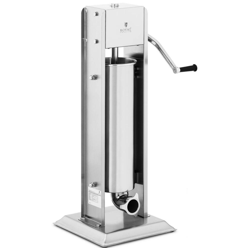 Vertical Manual Sausage Stuffer, 7 L, 4 Funnels