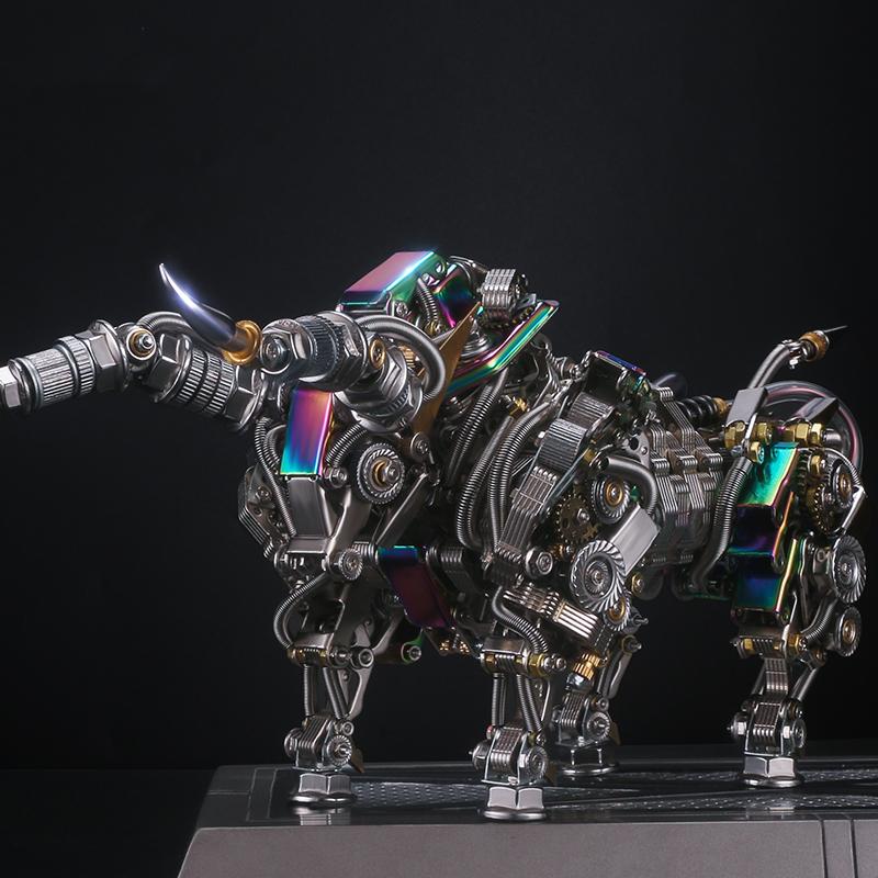 3D Metal Three-Dimensional Mechanical Cattle Spider Model Puzzle DIY Assemble Building Blocks Toys for Adult Children Gift