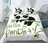 Panda Doona Quilt Duvet Cover Set Pillowcase Single Double Queen King Size Bed