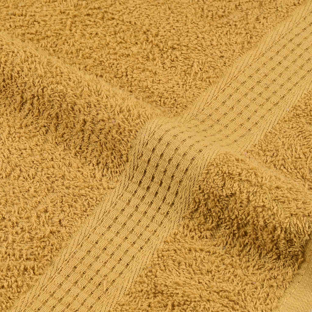 Vidaxl Ręczniki Do Rąk 4 Szt. Złoty 50X100 Cm 360 Gsm 100% Bawełna