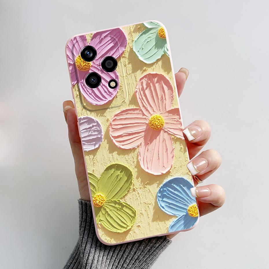 For Honor 200 Lite Case Stylish Painted Silicone TPU Phone Back Cover for Honor 200 Lite 5G Soft Case Honor200Lite 200Lite Funda