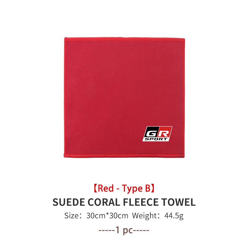For Toyota Car Styling Wash Towel Drying Cloth High Water Absorption Cleaning Cloth GR Sport Crown RAV4 Yaris Land Cruiser