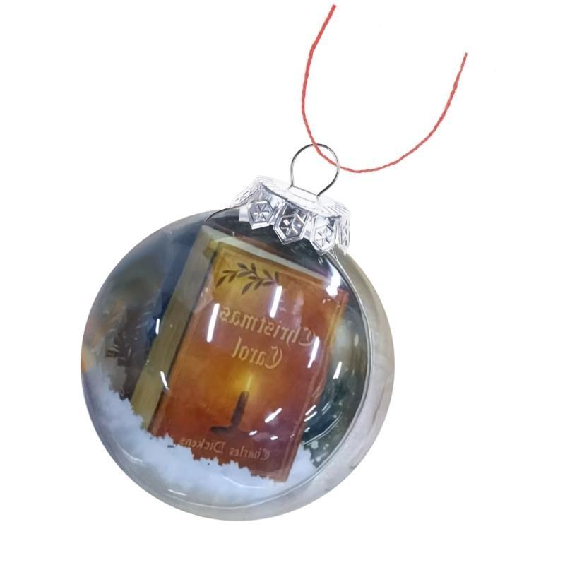Classical Christmas Book Pendant User Friendly Translucent Decoration For Festival Setups