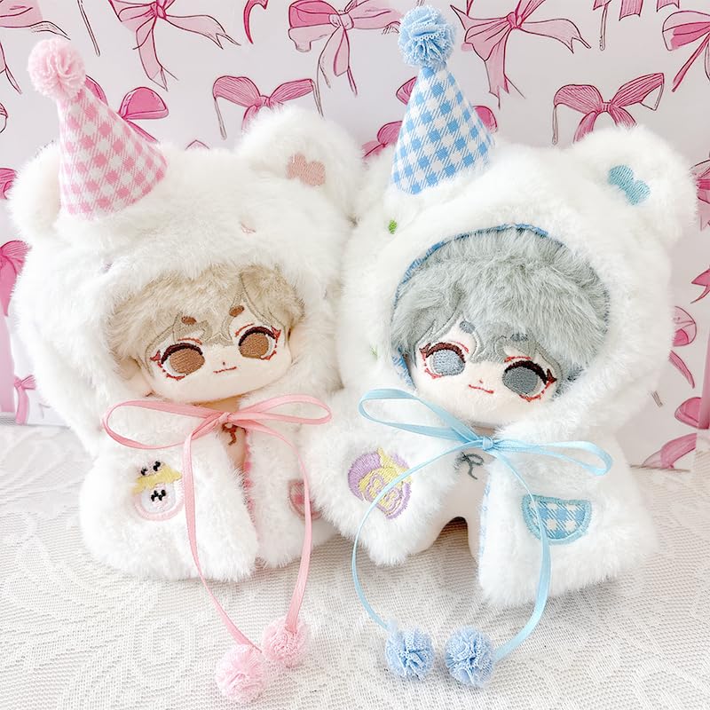 Fluffy Bear Poncho for Plush Toys (10-15cm) Pink by g.triger. A must-have for plush toys.