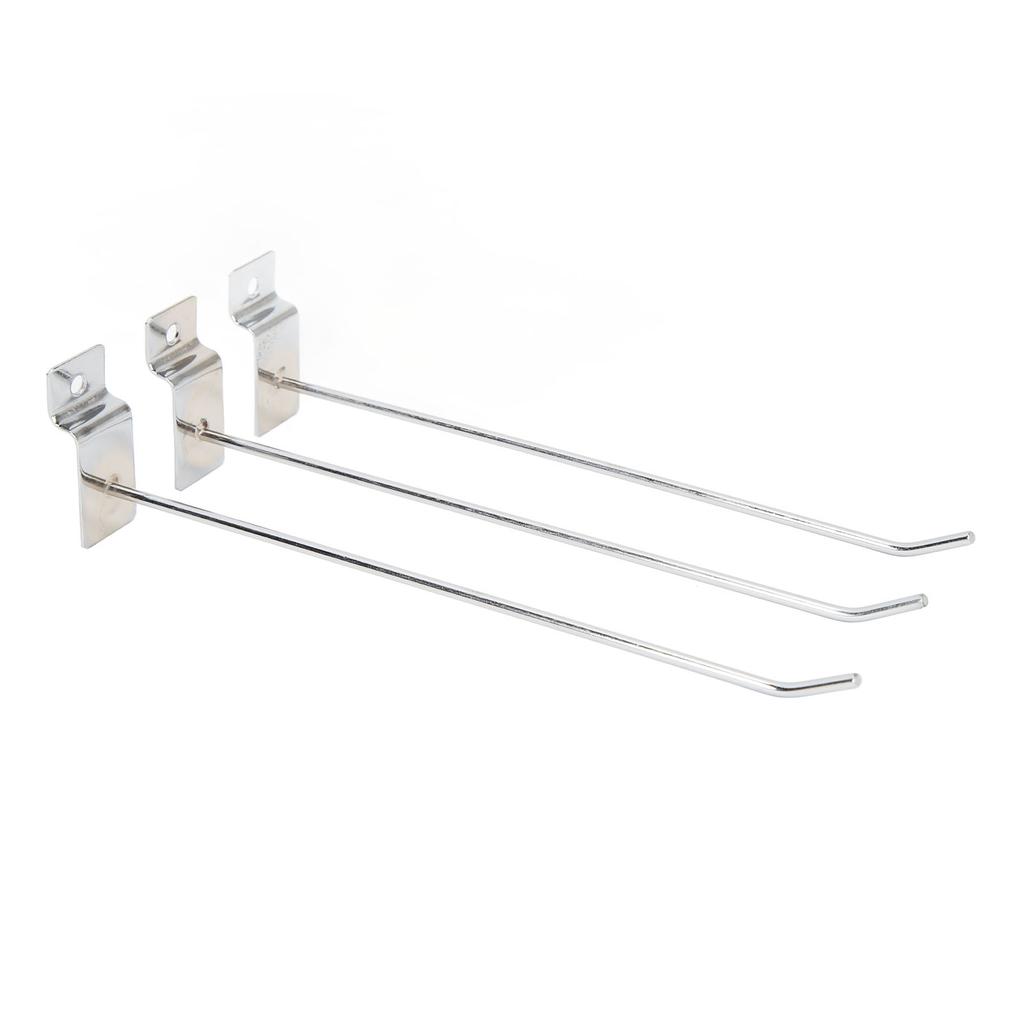 50PCS Slot Board Hook 20cm 3.3mm Aluminum Alloy Slat Wall Hanging Hook for Home Shopping Mall