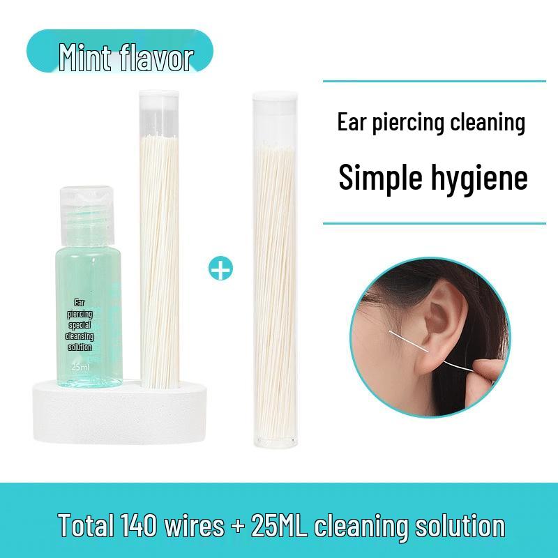 Ultrafine Ear Cleaning Thread for Women: Odor Removal & Blockage Prevention, Safe for Ear & Piercing Cleaning
