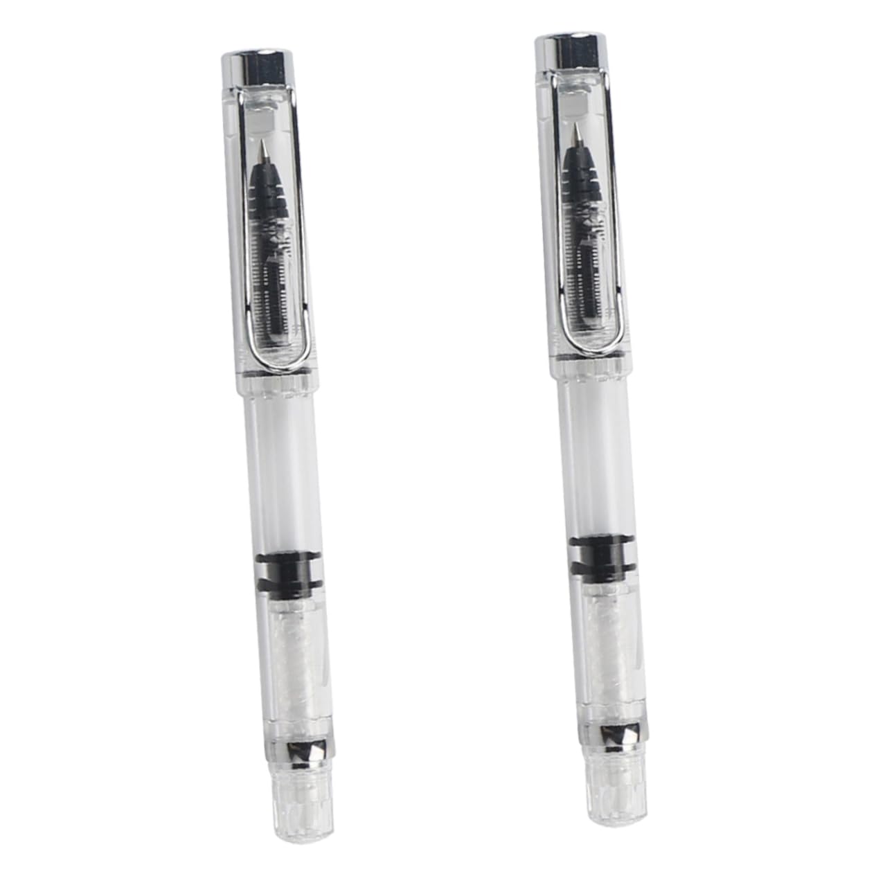 

GRADENEVE 2 Pieces Portable Ink Pen for Students Fountain Pen Smooth Writing Activated Filling Ink Pen for Calligraphy and Sketching Writing Tool