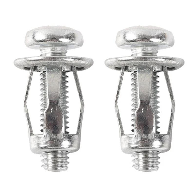 5/10pcs Petal Rivet Lock Nuts with Screw Fixed License Plate for Car Screw Iron Skin Car Metal Screw Jack Nuts Hollow Wall