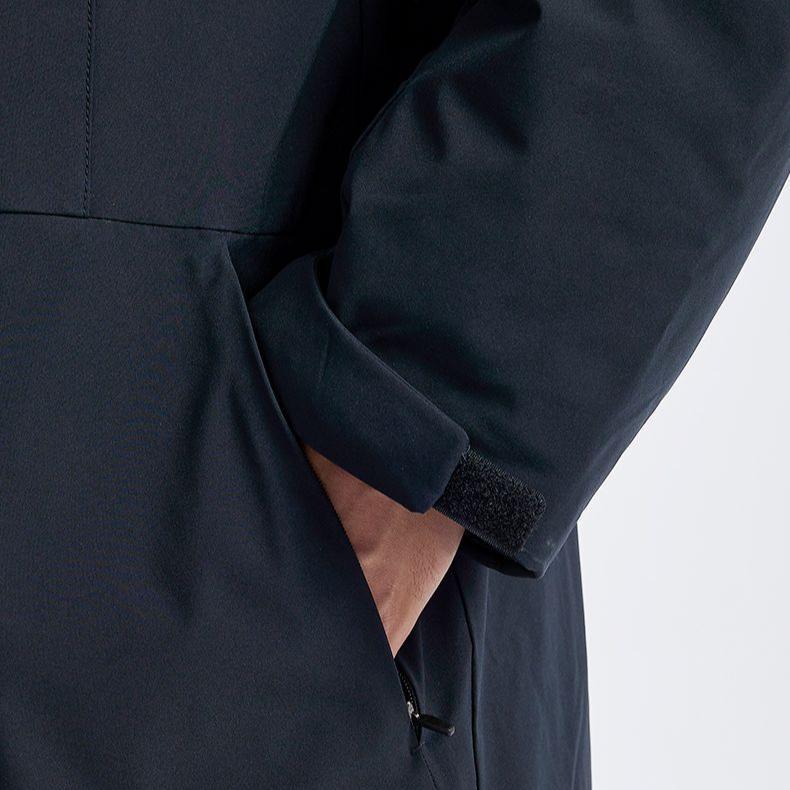 Asics Zippered Hooded Fashion Warm Drop Shoulder Long Sleeve Down Jacket Men Jacket Black 2031E449-001