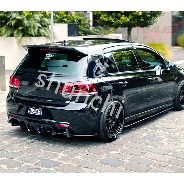 Rear Roof Spoiler Lip Wings Spoiler for Volkswagen VW Golf 6 MK6 VI GTI R20 2010-2013 ABS Plastic Rear Wing Lip Spoiler