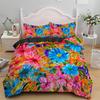 Tropical Botanical Leaves King Queen Duvet Cover Green Palm Leaves Polyester Bedding Set for Kids Teens Adults with Pillowcase