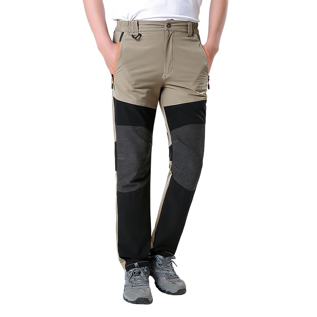 Men's Multi-color And Patchwork Stretch Sports Pants - Men's Casual, Breathable, Quick-drying Pants With Multiple Pockets