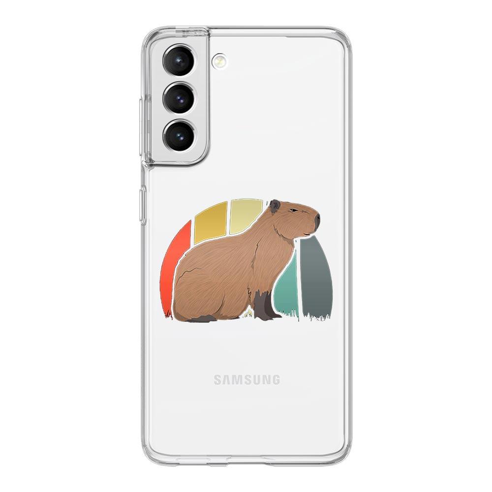 Cute Cartoon Capybara Phone Case For Samsung Galaxy S23 S22 S20 Ultra S21 FE 5G S10 S9 Plus S10E S8 Note 20 Silicone Clear Cover