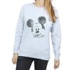 Disney Womens/Ladies Mickey Mouse Text Face Sweatshirt