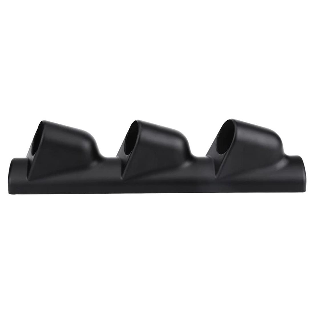 Universal 52Mm 2 Inch Meter Gauge Pillar Mount Pod Holder Bracket Cover For Car Auto Boat Motorcycle (Triple Holes) чёрный