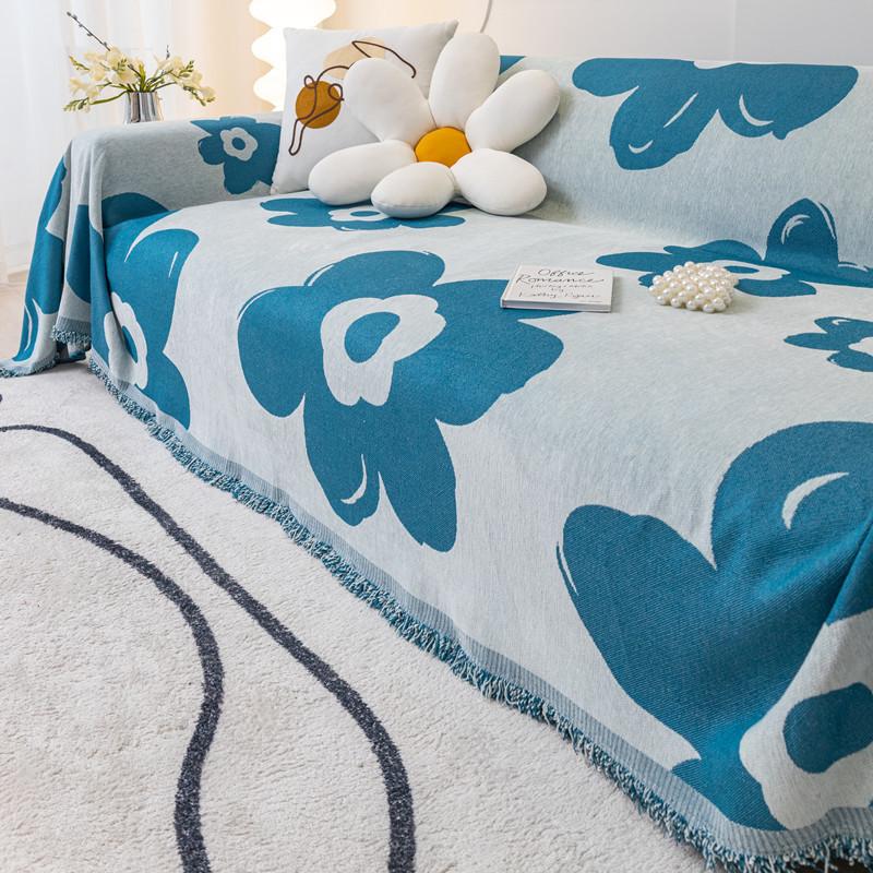 Sofa Cover Anti-cat Scratch Sofa Cover Cloth Ins Wind Cover Cloth Full Cover Cloth Nordic Jacquard Sofa Towel Full Cover Cover