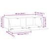 Wall Mounted TV Cabinet Glossy White 98 x 41 x 30 cm