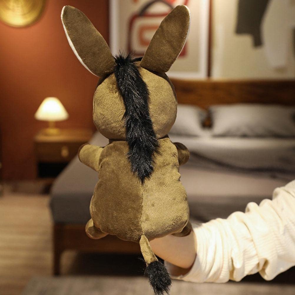 Excras Hand Puppets, Plush Animals, Puppet Show, Hand Dancing, Panda, Rabbit, Donkey, Lamb, Sleeping Puppets, 25cm, Moving Mouth, Educational Toy,
