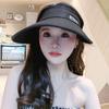 Foldable UV Protection Cycling For Women Wide Brim Empty Top Hat Sun Hat Women Cap Korean Style Hat