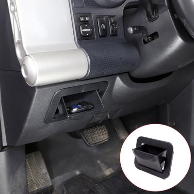 For Toyota FJ Cruiser 2007- ABS Black Car Dashboard Driving Position Fuse Storage Box Car Interior Accessories