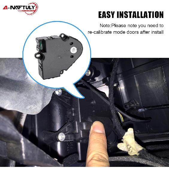 2Pcs HVAC Blend Door Actuator Replacement For Chevy Silverado 1500 2500 Suburban Tahoe GMC Sierra Yukon XL Cadillac Escalade Hummer H2, Heater Air