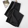 Women's Gray Wide-Leg Summer 2025 Slimming High-End Pants