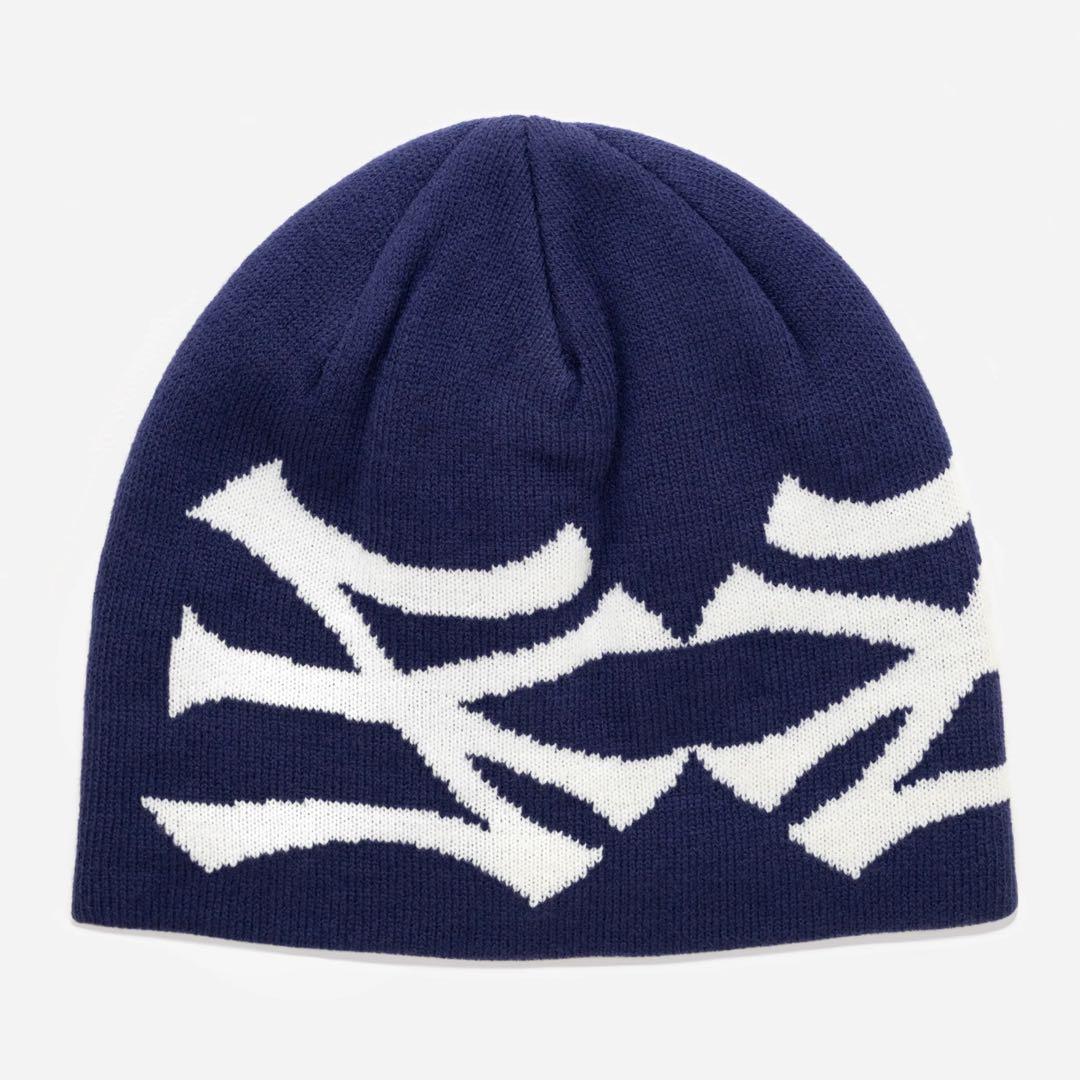 

[Б/У] oMA STUDIOUS Шапка-бини NY SKULL CAP Темно-синий