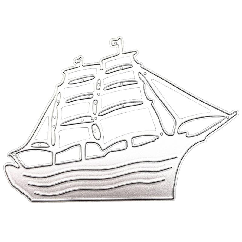 

Sailing Ship Cutting Dies Ship Embossing Die Cuts Stencil for Scrapbooking Christmas Card Making DIY Photo Album 1
