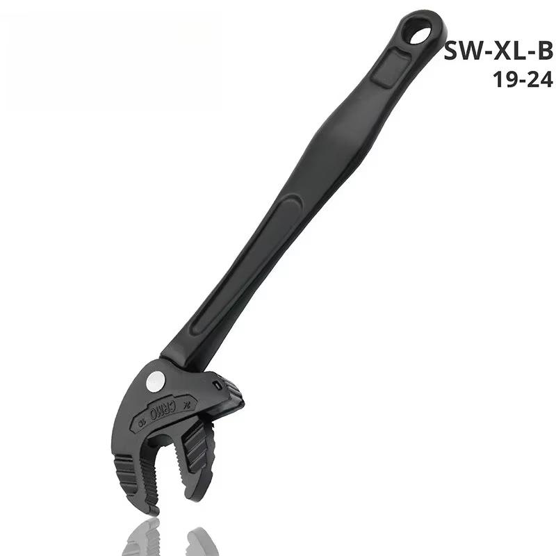 Heavy-Duty Industrial Crab Claw Wrench - Quick-Adaptive Ratchet, Wide Jaw Adjustable Tool for Automotive Repair, Plumbing