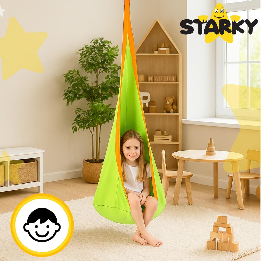 Fotel bujak kokon wiszący huśtawka montessori namiot do pokoju dla dzieci