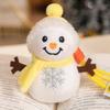 Cute Snowman Plush Toys Kawaii Snowman Stuffed Doll Bag Pendant Keychain Christmas Tree Decor Christmas Gifts For Children Kids