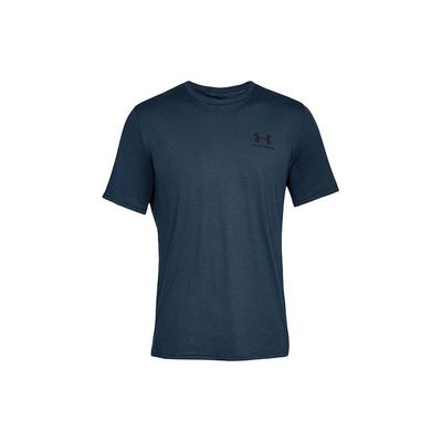 Logo Print Sports Fitness Running T-Shirt Men Tops Navy-Blue 1326799-408