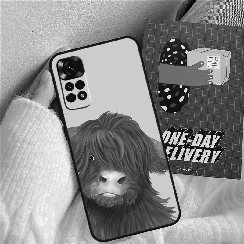 

Cute Highland Cow Funda For Xiaomi Redmi Note 11 9 10 12 13 14 Pro 9S 10S 11S 12S Redmi 13C 10C 12C 14C Case Redmi 10