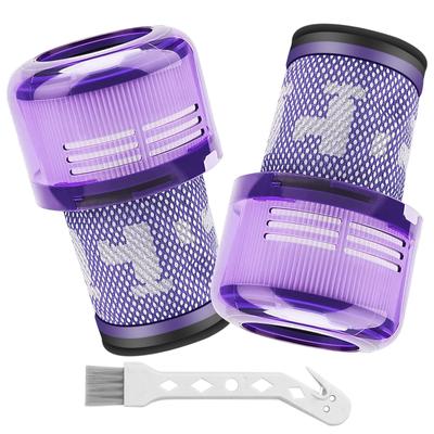 Dyson V12 Vacuum Cleaner Filter SV20 SV30 Detect Slim Fluffy Filter Cordless HEPA Filter Replacement Washable 2 Pieces Cleaning Brush Included