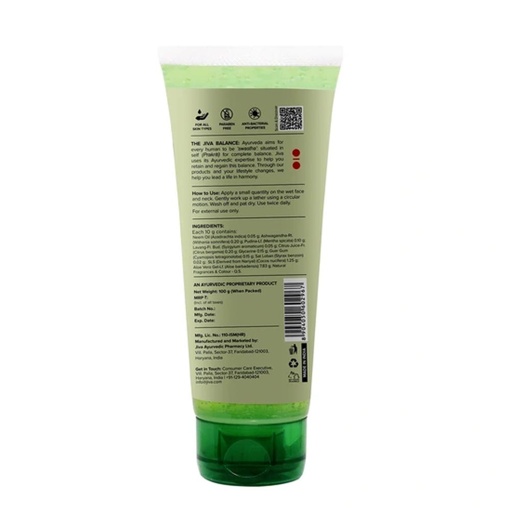 Jiva Neem Face Wash | Herbal Daily Cleanser for Fresh and Clear-Looking Skin