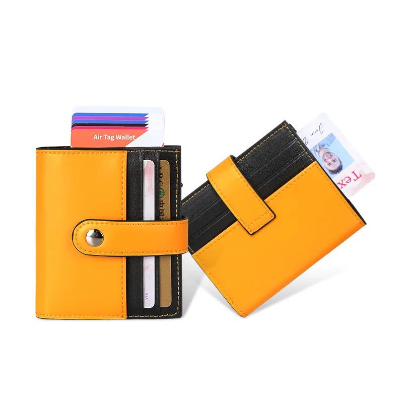 

Pop Up Wallet Women Slim Wallets RFID Blocking Money Clip Minimalist Leather Slots Credit Card Holder Bifold Business Card Case