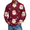 Men's Casual Style Solid Color Loose  Shirt Long-sleeved Top