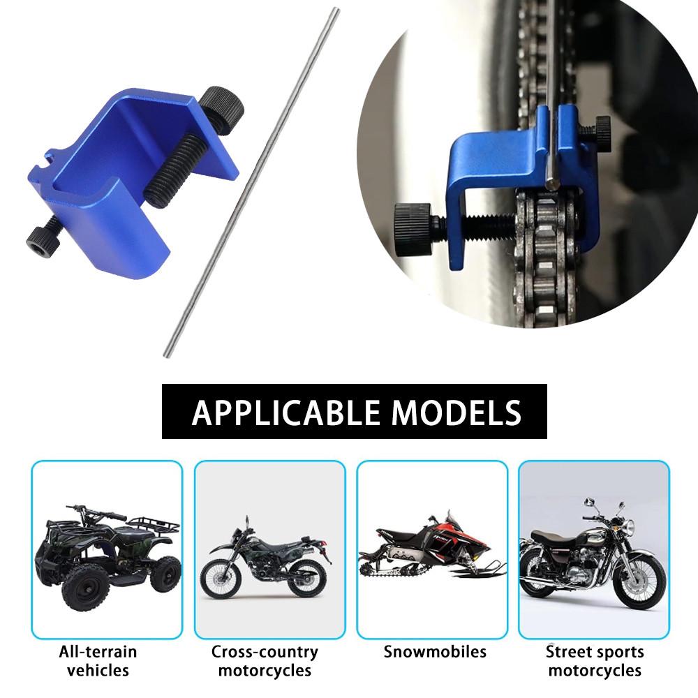 1PC Nástroj pro vyrovnání řetězu Nástroj pro rychlé přesné vyrovnání univerzální pro motocyklové čtyřkolky Bike Sprocket Sportovní Dirt Bike