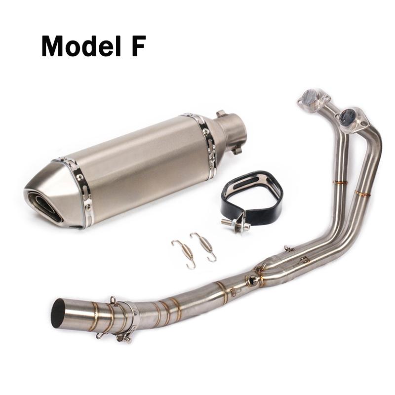 For Kawasaki Ninja 400 250 2017 2018 2019 Motorcycle Full Exhaust System Header Link Tube Slip On 370mm DB Killer Muffler Pipe